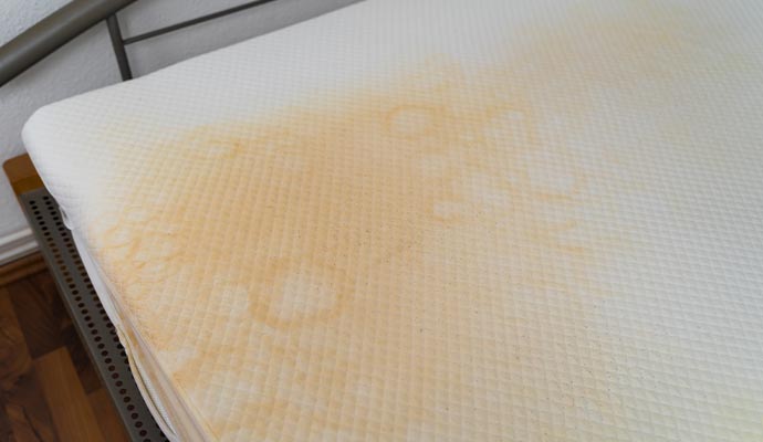 Dirty mattress with stain Dirty mattress with stain