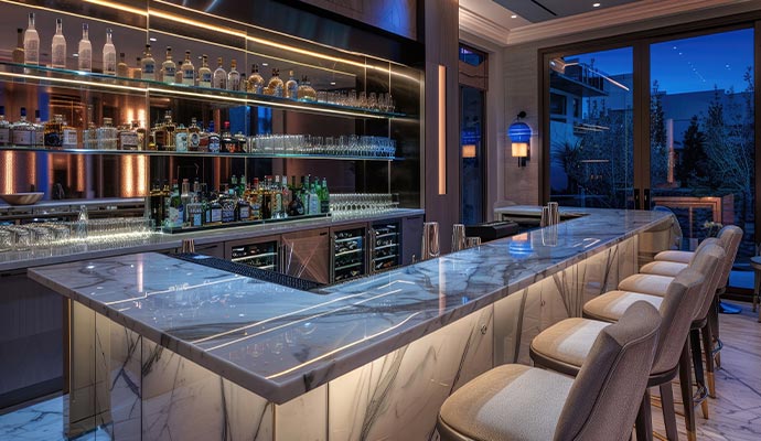 Clean and shiny modern countertops Clean and shiny modern countertops