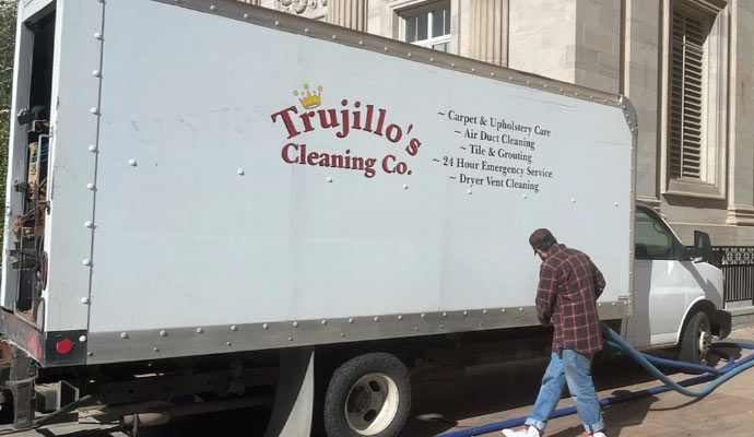 trujillo’s cleaning van